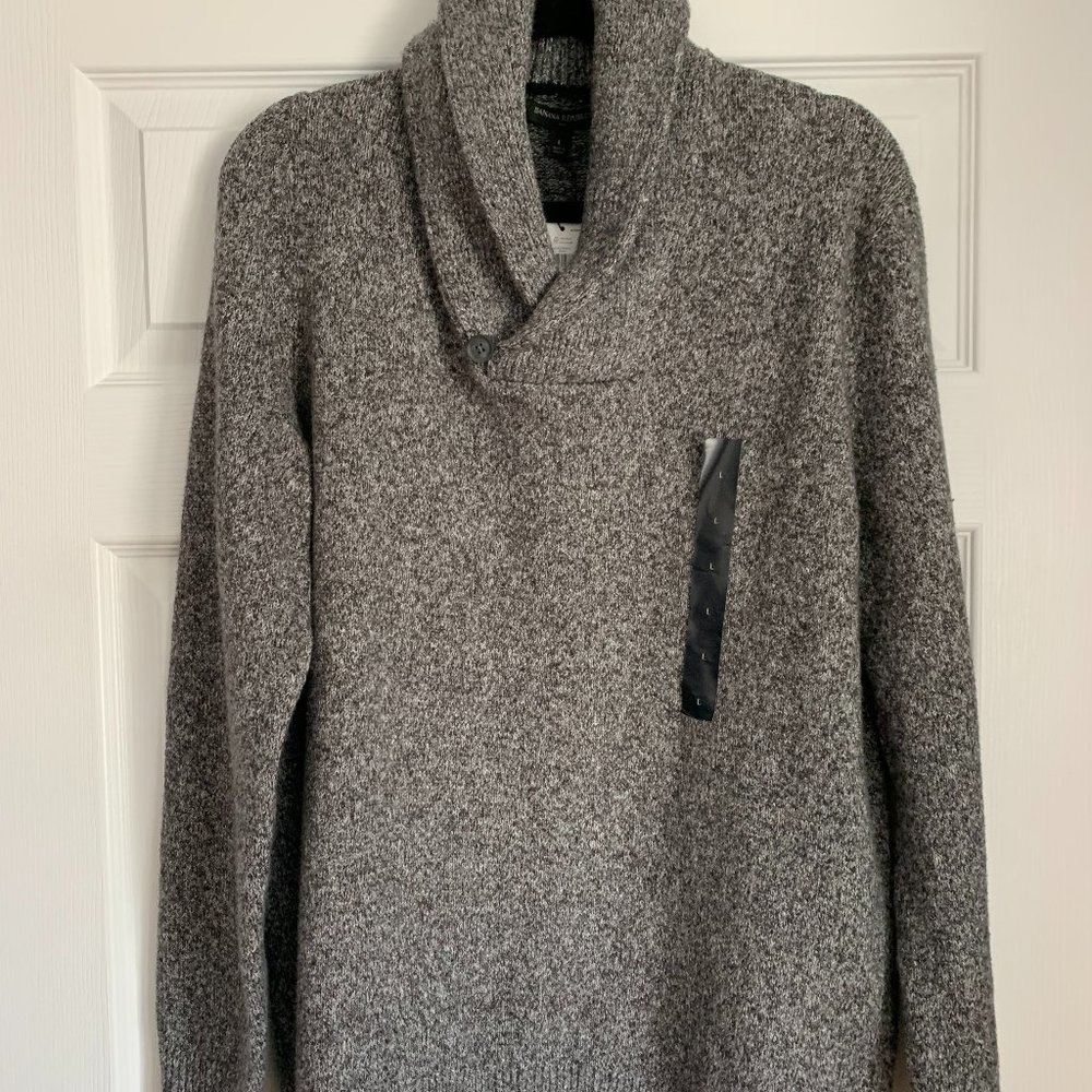 NWT Banana Republic Mens Grey Sweater Size L